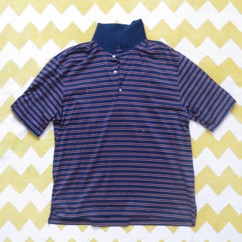 Fairway & Greene Navy and Burgundy Polo, Size XL 🔴CLEARANCE🔴